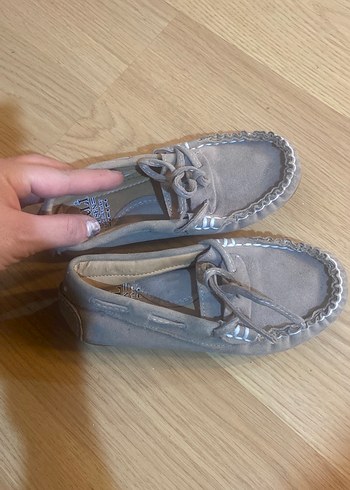 Bej süet çocuk loafer ayakkabı - Görsel 6