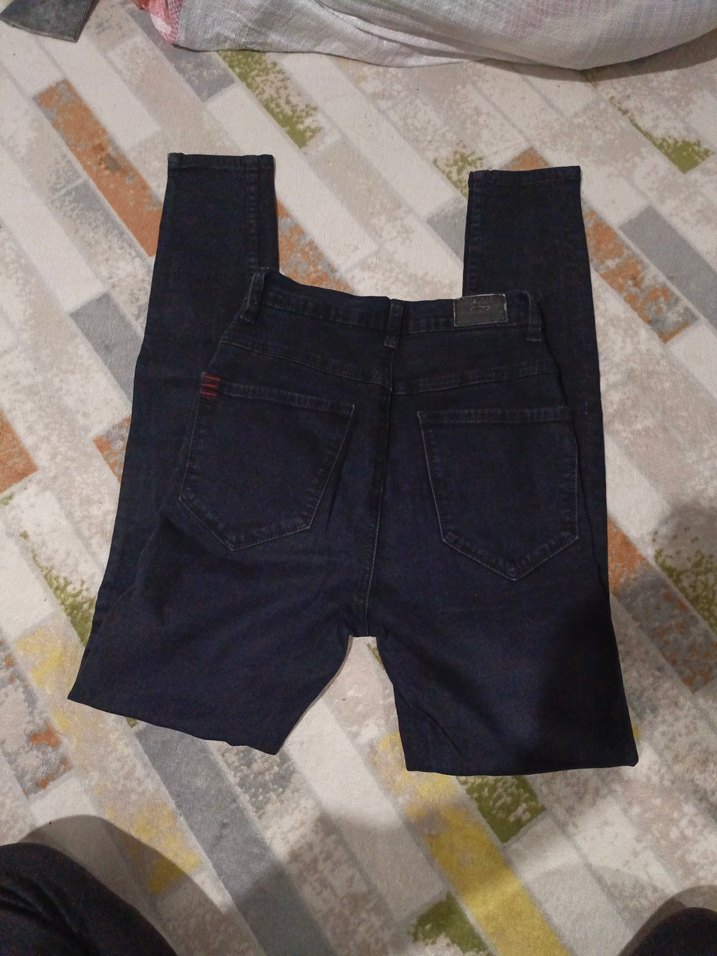 Kemer Tokalı Siyah Kadın Kumaş Pantolon - Görsel 4