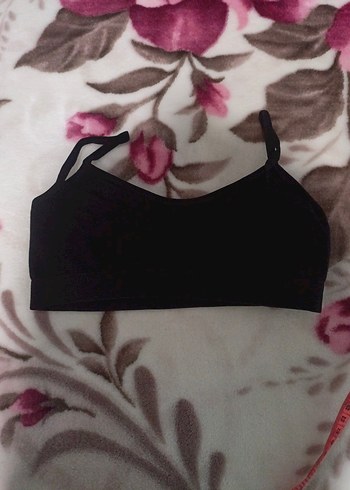 Siyah Goth Tarzı Spor Sütyeni - Görsel 2