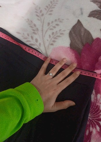 Siyah Kadın Salaş Uzun Kumaş Pantolon - Görsel 3