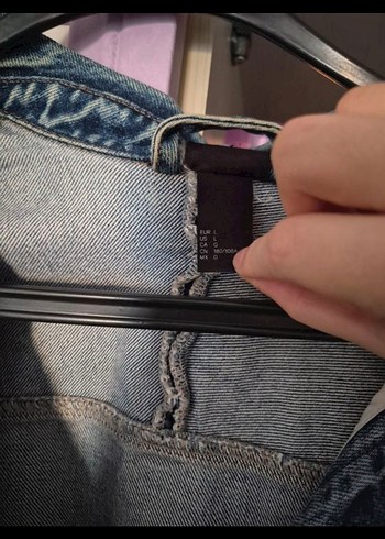 Kadın Mavi Kot Ceket - Görsel 5