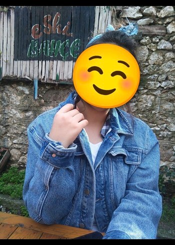 Kadın Mavi Kot Ceket - Görsel 2