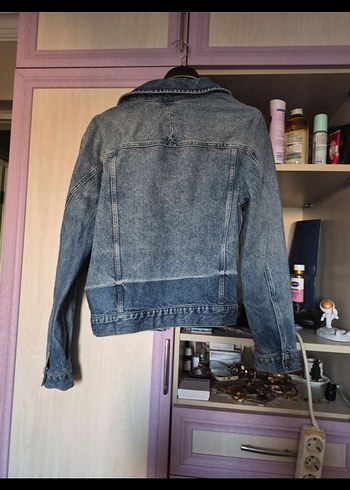 Kadın Mavi Kot Ceket - Görsel 4