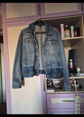 Kadın Mavi Kot Ceket - Görsel 3