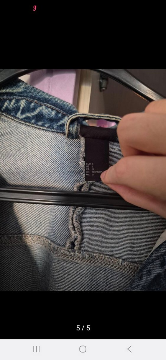 Kadın Mavi Kot Ceket - Görsel 5