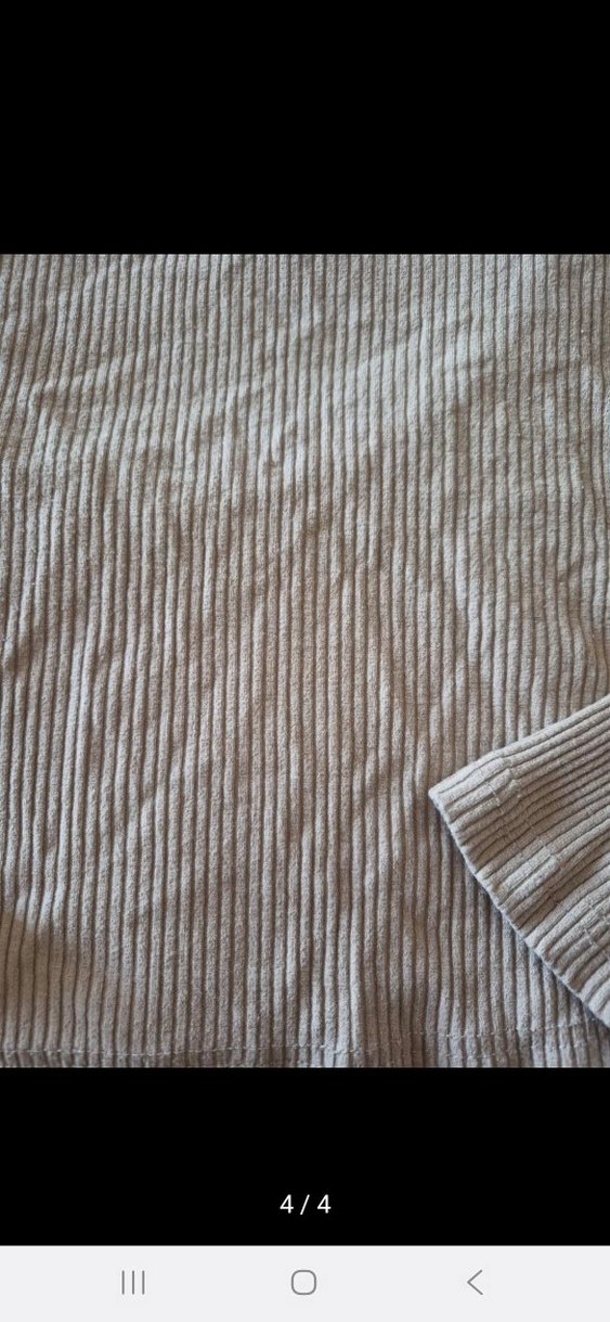 Bej Bisiklet Yakalı Uzun Kollu Kadın Bluz - Görsel 4