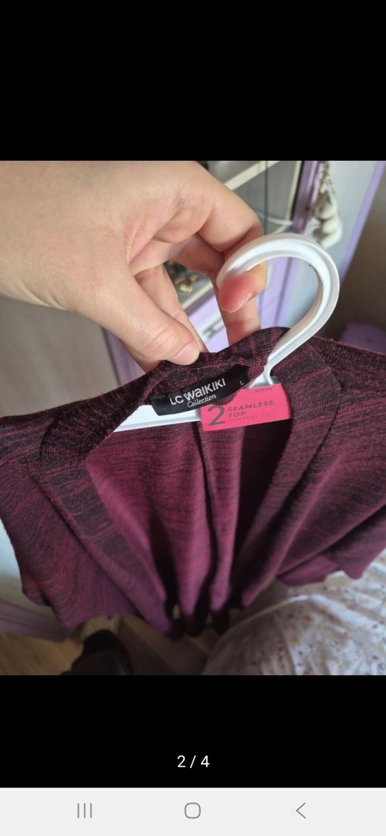 Bordo Uzun Salaş Hırka - Görsel 2