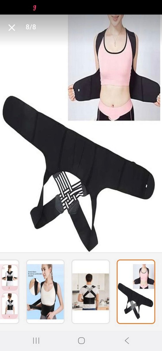 Siyah Kısa Göğüs Destek Korsesi - Görsel 4