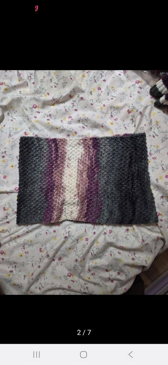 Gri Örgü Bohem Kadın Boyunluk - Görsel 2