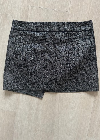 Zadig & Voltaire Gri Super Mini Parlak Etek