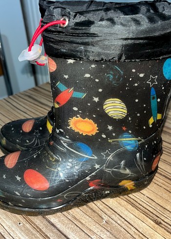 İçi Polarlı Çocuk Yağmur Çizmesi - Görsel 2