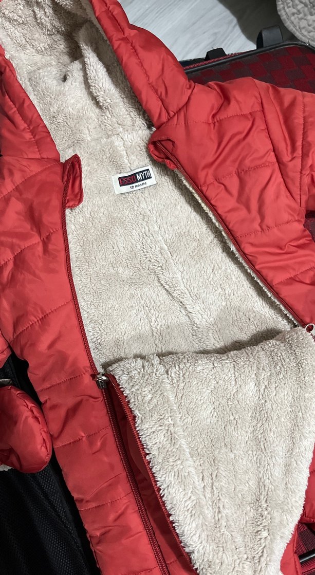 Kürklü Bebek Astronot Tulum Mont - Görsel 2