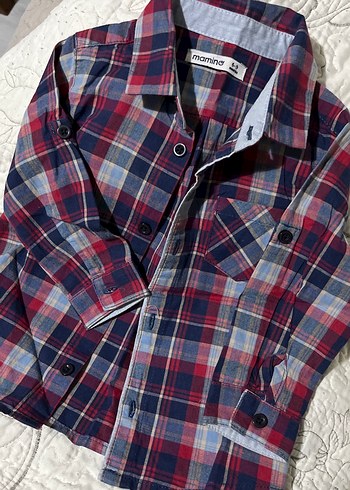 Erkek Çocuk Çok Renkli Kareli Gömlek - Görsel 3