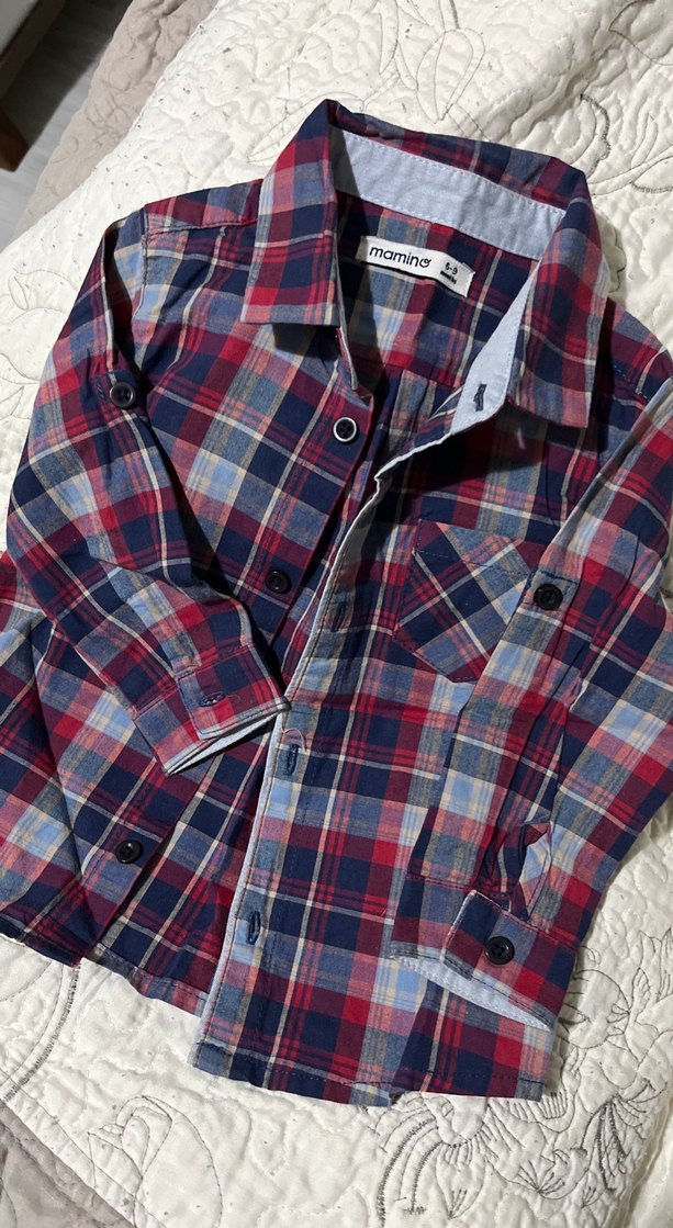 Erkek Çocuk Çok Renkli Kareli Gömlek - Görsel 3