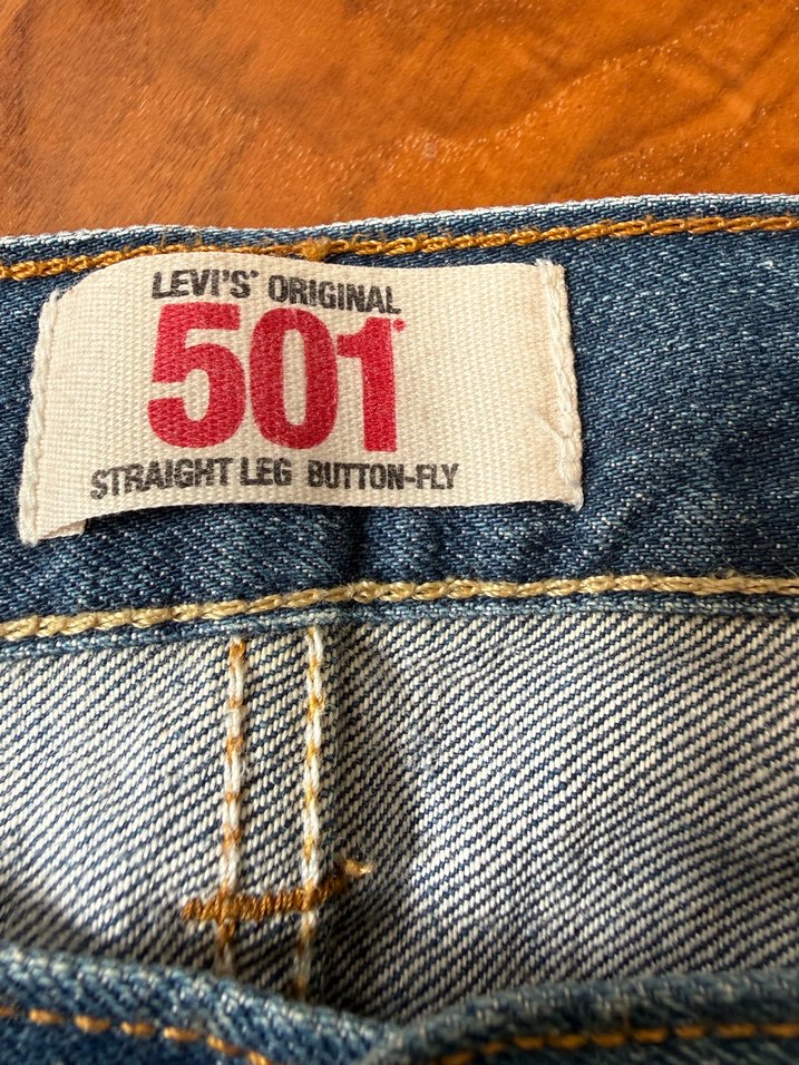 Levi's 501 Mavi Denim Jean — görsel 4/4