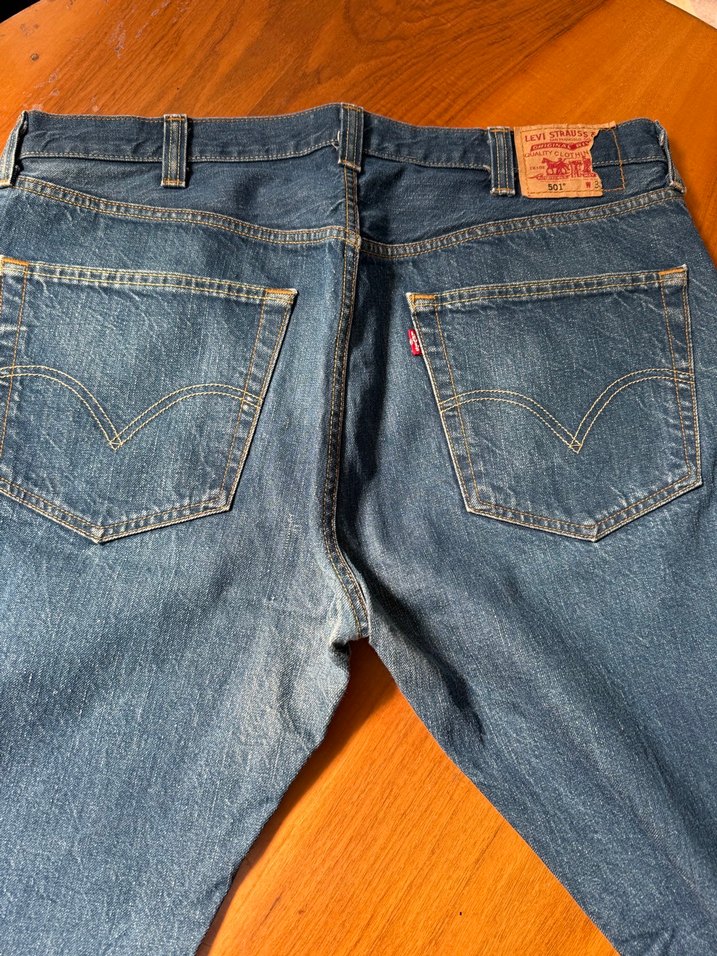 Levi's 501 Mavi Denim Jean — görsel 3/4