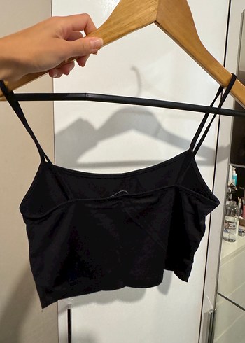 Stradivarius Siyah İnce Askılı Midi Bralet