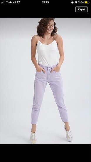 Lila mom jean