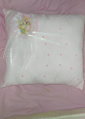 Kız bebek takı yastığı - Görsel 2
