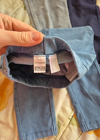 Kız Çocuk Gri Esnek Kot Tayt - Görsel 3