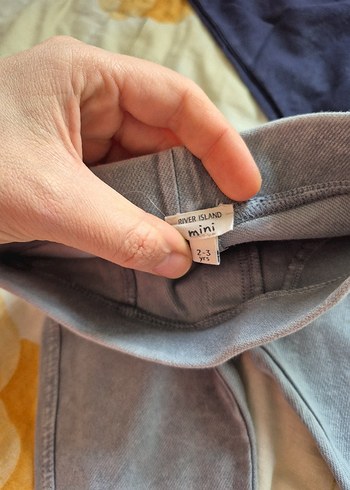 Kız Çocuk Gri Esnek Kot Tayt - Görsel 4