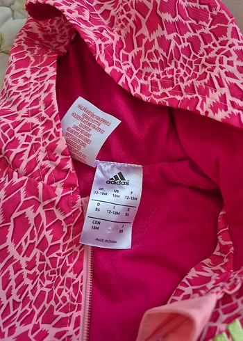 Kız Çocuk Pembe Kapüşonlu Fermuarlı Eşofman Takımı - Görsel 4