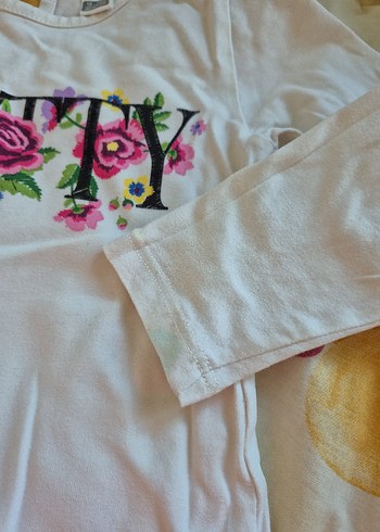 Renkli Baskılı Uzun Kollu Bebek Kız Takımı - Görsel 4