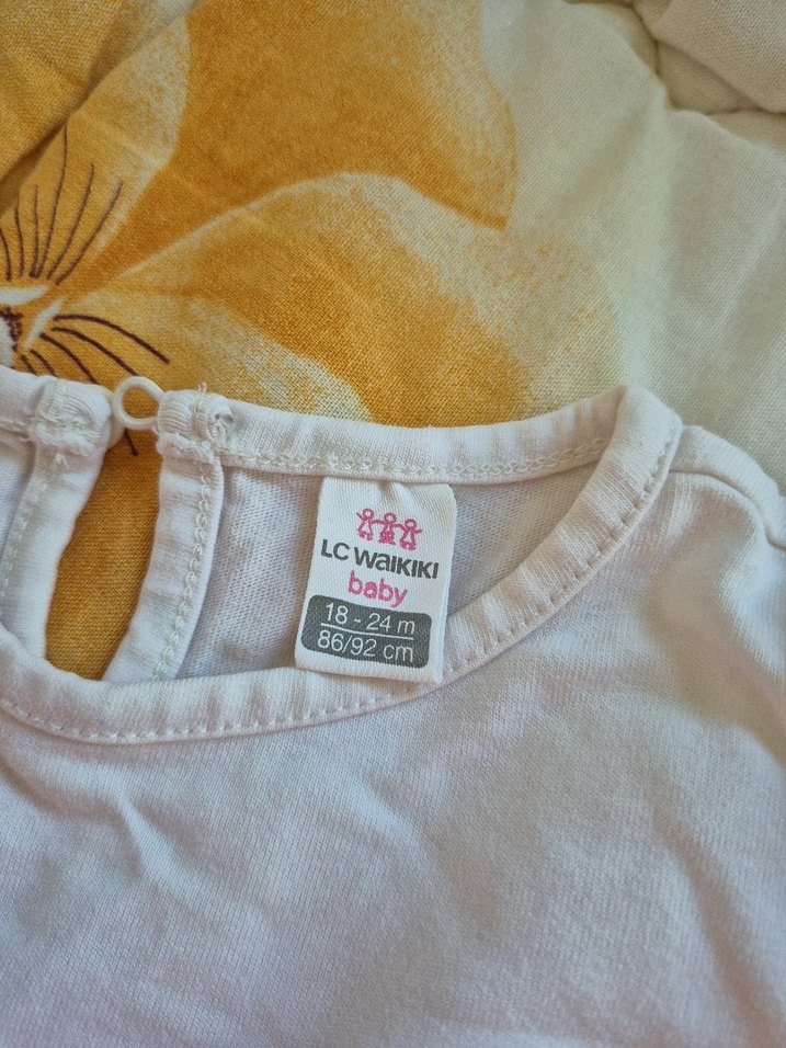 Renkli Baskılı Uzun Kollu Bebek Kız Takımı - Görsel 3