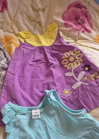 Kız Çocuk Çok Renkli Nakışlı Bohem Elbise - Görsel 4