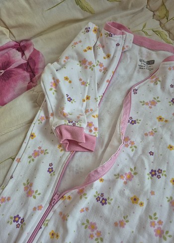 Fermuarlı Pembe Bebek Kız Tulumu - Görsel 4