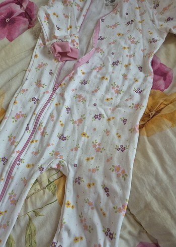 Fermuarlı Pembe Bebek Kız Tulumu - Görsel 5