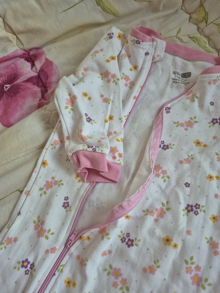 Fermuarlı Pembe Bebek Kız Tulumu - Görsel 4