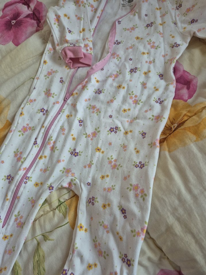 Fermuarlı Pembe Bebek Kız Tulumu - Görsel 5