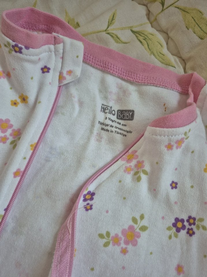 Fermuarlı Pembe Bebek Kız Tulumu - Görsel 2