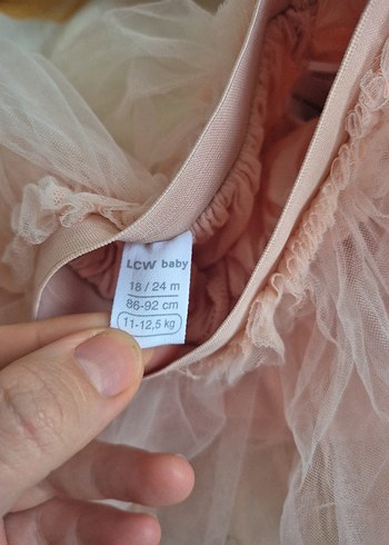 Pembe Nakışlı Kız Çocuk Tül Etekli Takım - Görsel 3