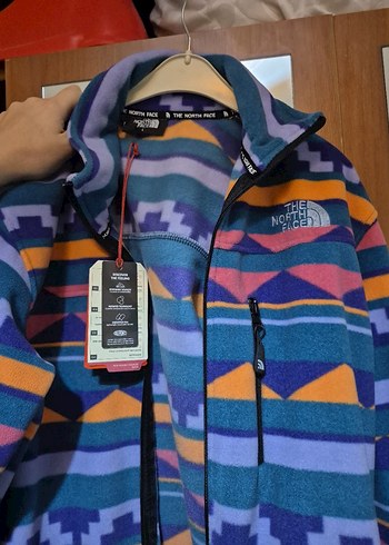 Renkli Baskılı Fermuarlı kadın Polar - Görsel 4