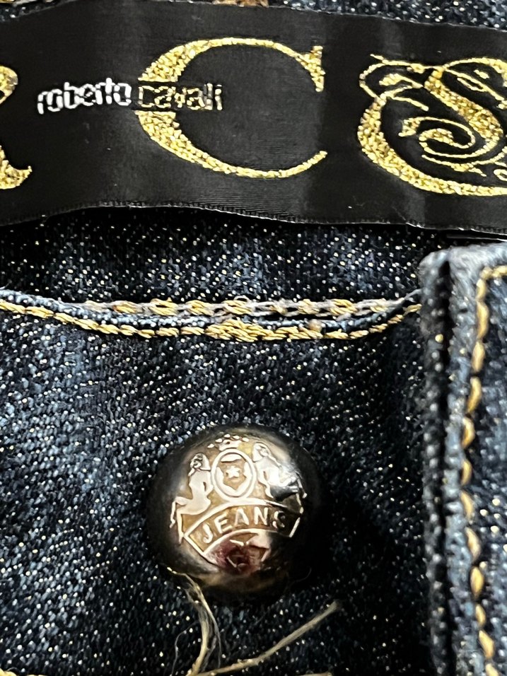 Vintage Roberto Cavalli Y2K Denim Şort (38 Beden) — görsel 4/8