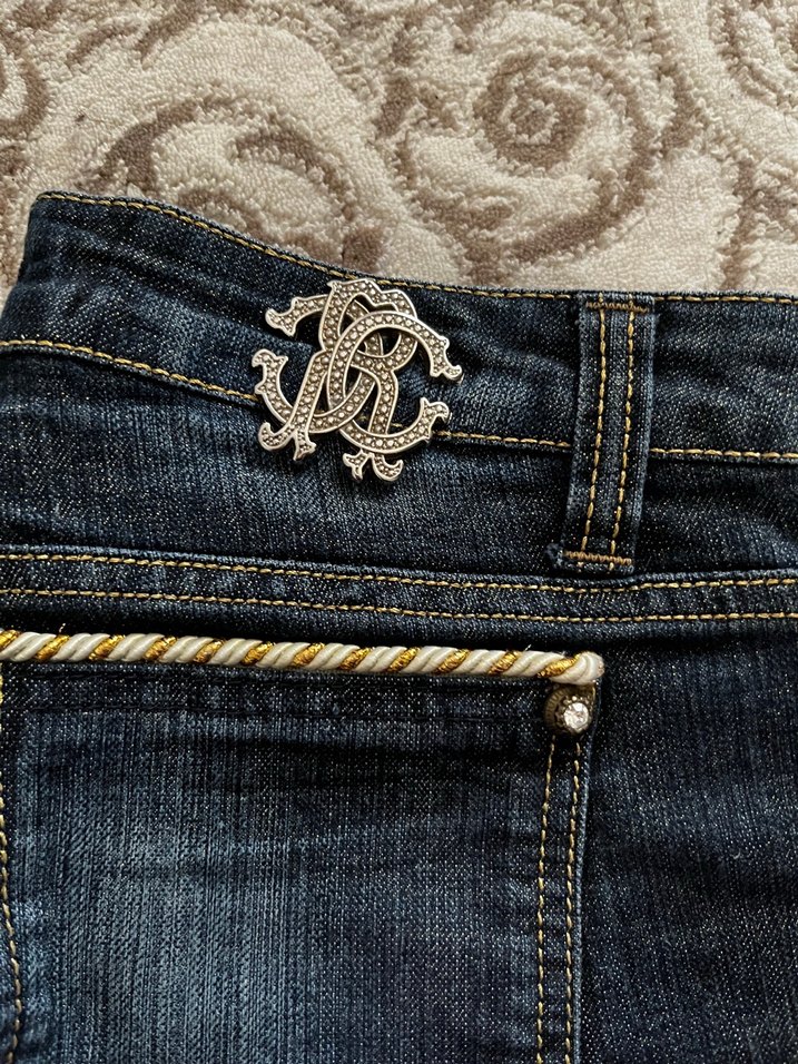 Vintage Roberto Cavalli Y2K Denim Şort (38 Beden) — görsel 6/8