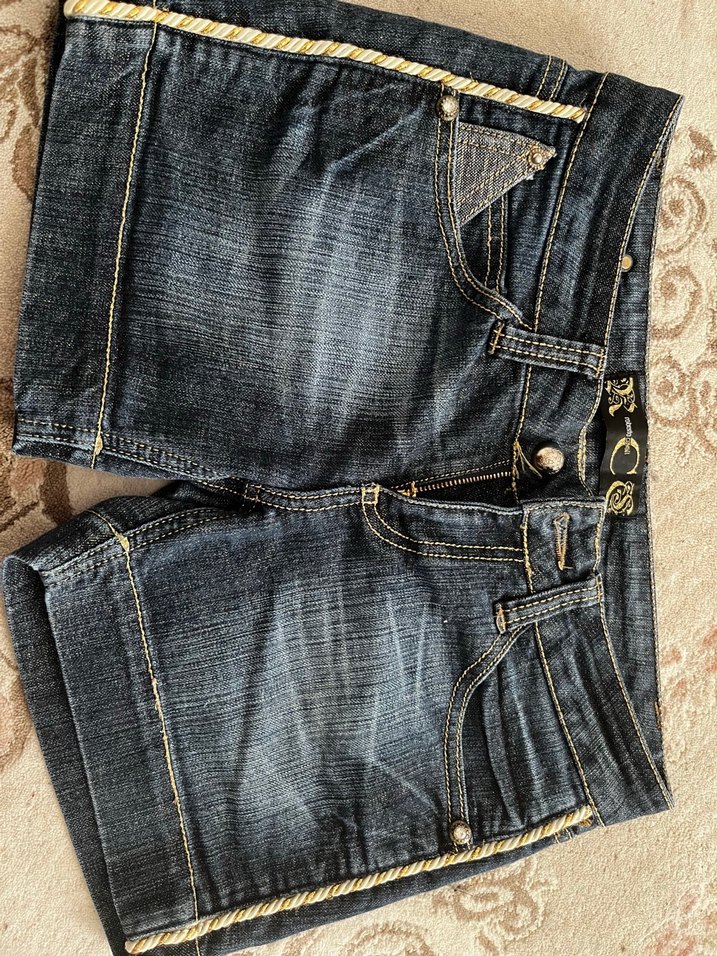 Vintage Roberto Cavalli Y2K Denim Şort (38 Beden) — görsel 5/8