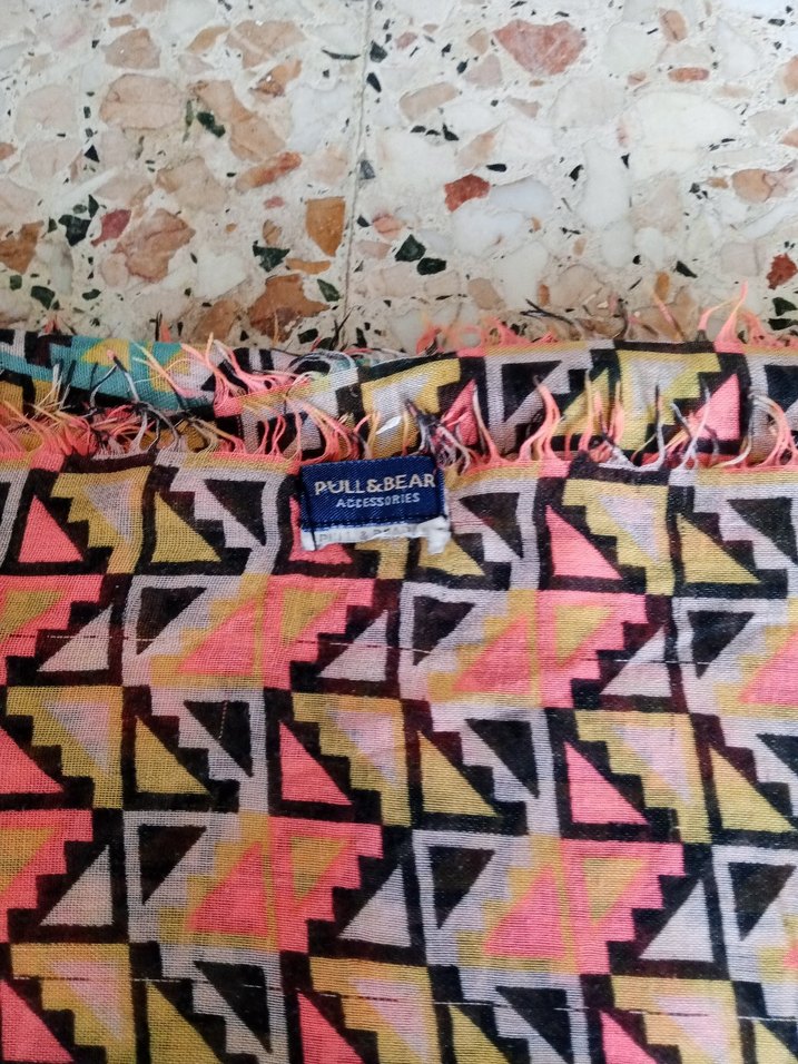 pull & bear Renkli Geometrik ve Bohem Desenli İki Şal — görsel 4/5