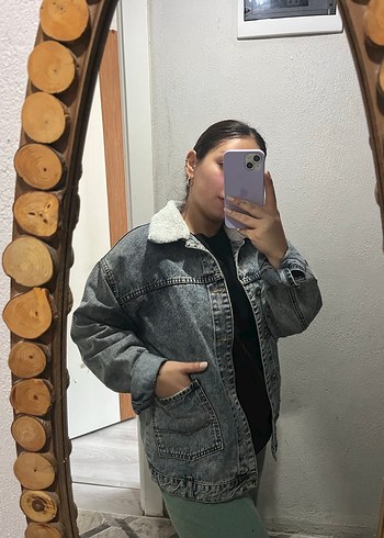 Rahat Kesim Kadın kot Ceket SATILDI - Görsel 4