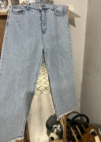 Parlak taşlı jean pantolon SATILDI !! - Görsel 3