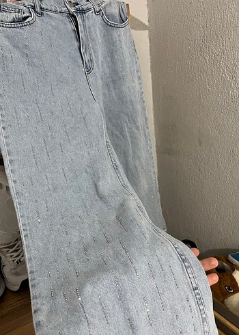 Parlak taşlı jean pantolon SATILDI !! - Görsel 2