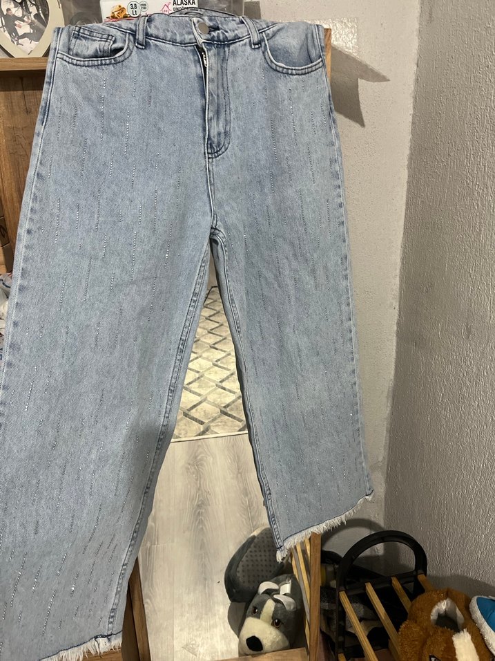 Parlak taşlı jean pantolon SATILDI !! - Görsel 3