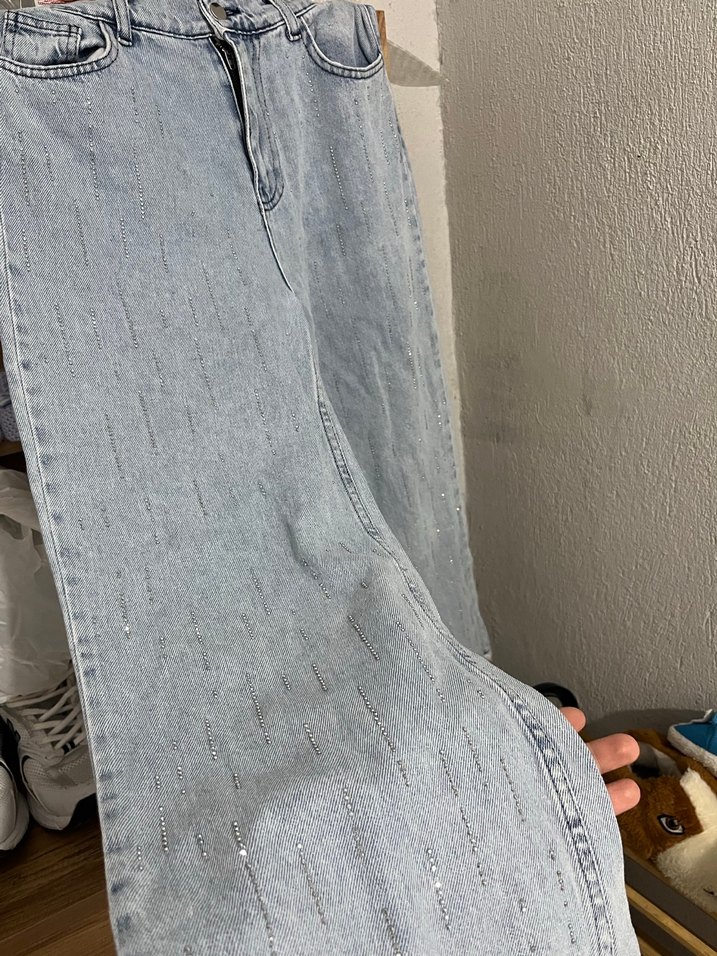 Parlak taşlı jean pantolon SATILDI !! - Görsel 2