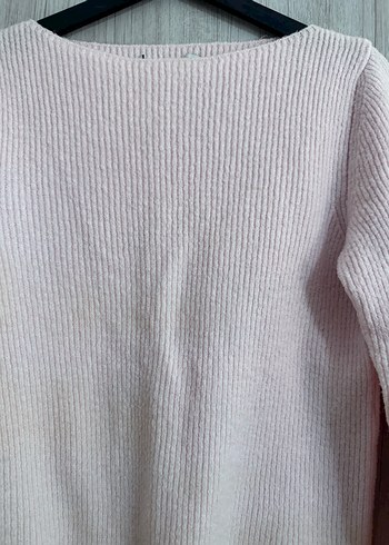 Zara pembe Örgü Kadın Kazak - Görsel 5