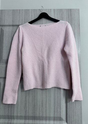 Zara pembe Örgü Kadın Kazak - Görsel 4