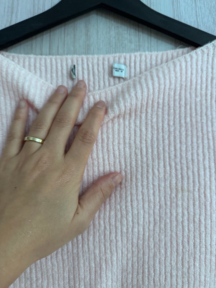 Zara pembe  Örgü Kadın Kazak - Görsel 2