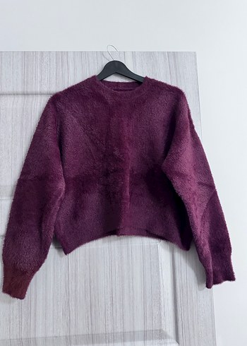 Pamela Bordo Örgü Kadın Kazak - Görsel 3