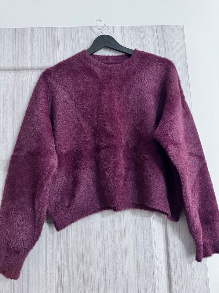 Pamela Bordo Örgü Kadın Kazak - Görsel 2